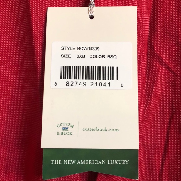 NWT Cutter & Buck big tall‎ short sleeve 3xb - Picture 3 of 6